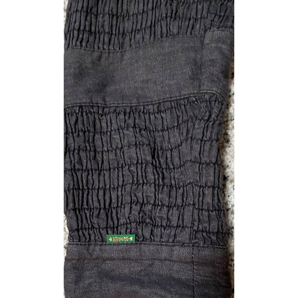 Vintage Gene Ewing Jacket Women Black Wrinkled Sunwash Coat Bis Bis Size LARGE - Picture 5 of 7